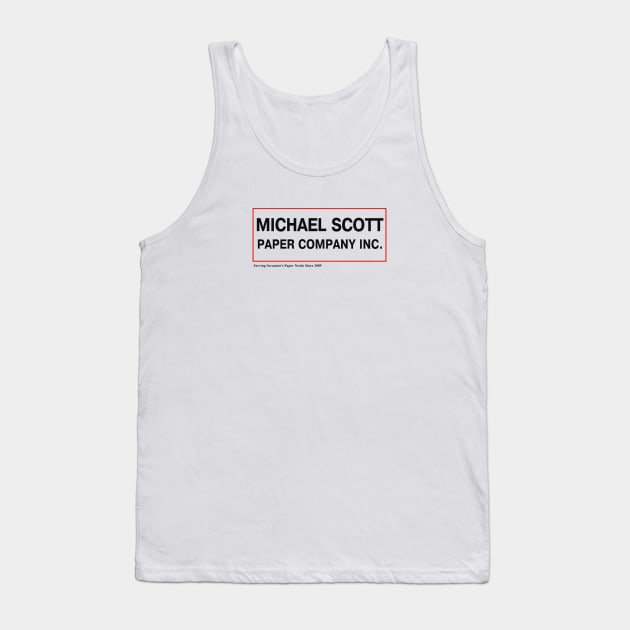 Michael Scott Paper Company Inc. Tank Top by tvshirts